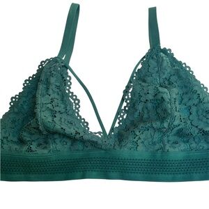Unbranded Green Lace Bralette Adjustable Straps Size Medium